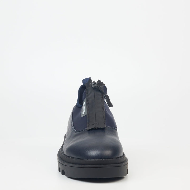Mazerata Casual Shoe with a Zip-Navy
