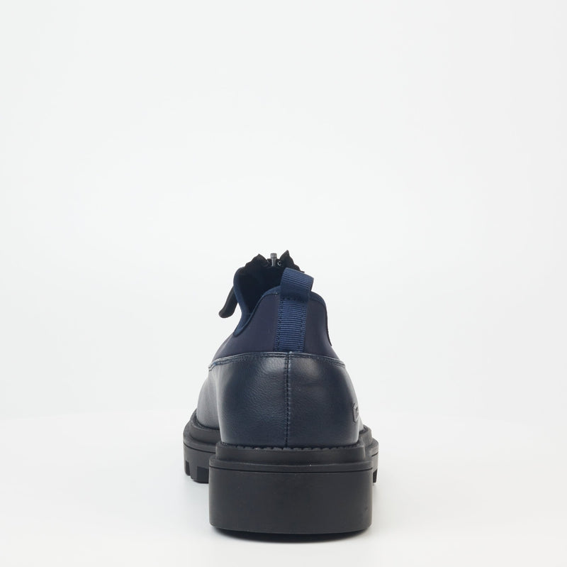 Mazerata Casual Shoe with a Zip-Navy
